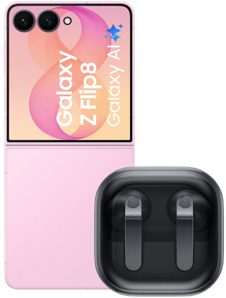 Samsung Galaxy Z Flip 8 256GB Roze 5G + Samsung Galaxy Buds4 Zwart