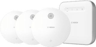 Bosch Draadloze Rookmelder 3-Pack + Bosch Smart Home Controller