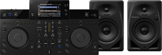 Alpha Theta XDJ-AN + Pioneer DJ DM-50D-BT Zwart