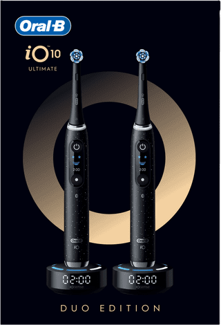 Oral-B iO 10 Black and Black Duo Pack + 4 Brush Heads