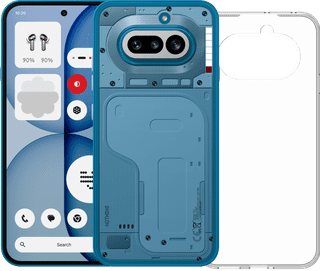 Nothing Phone (4a) 256GB Blauw 5G + BlueBuilt Back Cover Transparant