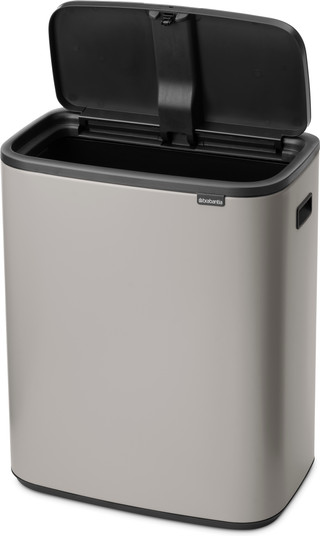 Brabantia Bo Touch Bin Prullenbak 60 Liter Soft Grey