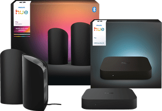 Philips Hue Play Wall Washer Zwart Duo Pack + HDMI Sync Box 4K