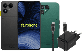 Fairphone 6+ 256GB Zwart 5G + Compleet Accessoirepakket