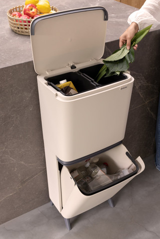 Brabantia SortUp Recycle Hi afvalemmer 25+10+10L Beige