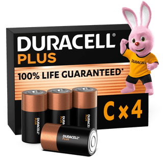 Duracell Plus C batterijen 4 stuks