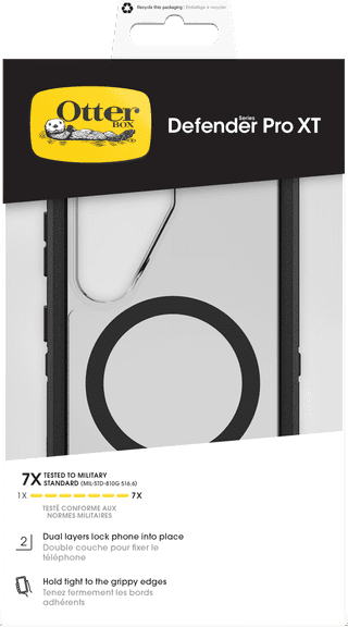 OtterBox Defender Samsung Galaxy S26 Back Cover met Magneet Transparant Zwarte Rand