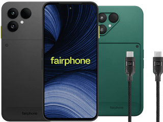 Fairphone 6+ 256GB Zwart 5G + Basis Accessoirepakket