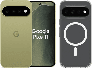 Google Pixel 11 256GB Groen 5G + BlueBuilt Back Cover Transparant