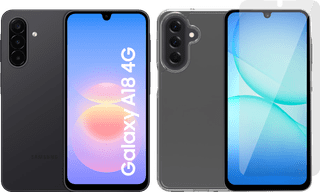 Samsung Galaxy A18 128GB Zwart 4G + Accessoirepakket