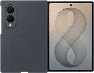 Samsung Galaxy Z Fold 8 Siliconen Back Cover met Magneet Zwart