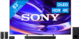 Sony Bravia 6 83" OLED (2026) + Sony Bravia Theatre System 6 Zwart