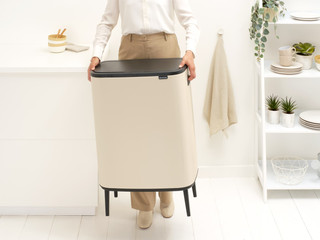 Brabantia Bo Touch Bin Hi Prullenbak 2 x 30 liter Soft Beige