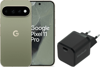 Google Pixel 11 Pro 256GB Groen 5G + BlueBuilt Oplader met Usb C Poort 30W Zwart