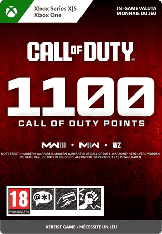 Call of Duty 1.100 Points Xbox Series X|S en Xbox One - Digitaal