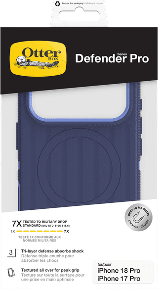Otterbox Defender iPhone 18 Pro / 17 Pro Full Body Case met MagSafe Blauw