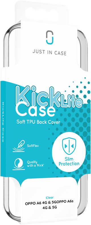 Just in Case KickLite OPPO A6 / A6s Back Cover Transparant