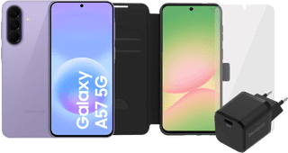 Samsung Galaxy A57 128GB Paars 5G + Compleet Accessoirepakket
