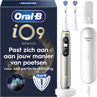 Oral-B iO 9 Gold with white brush head