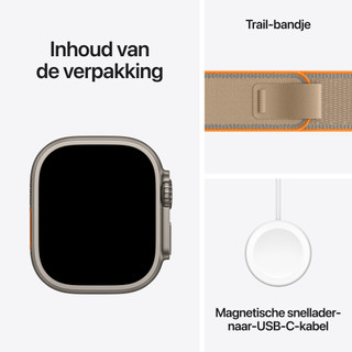 Apple Watch Ultra 4 Cellular 49mm Natural Trail Band S/M