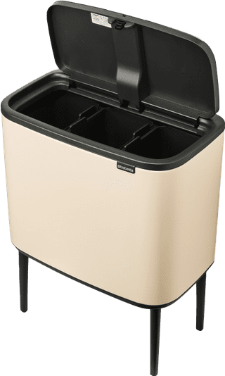 Brabantia Bo Touch Bin Prullenbak 3 x 11 liter Soft Beige