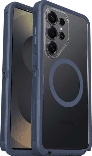 OtterBox Defender Samsung Galaxy S26 Ultra Back Cover met Magneet Transparant Blauwe Rand