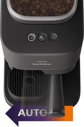 Philips Baristina BAR308/60 Zwart + Melkopschuimer