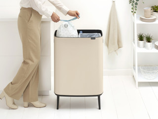 Brabantia Bo Touch Bin Hi Prullenbak 2 x 30 liter Soft Beige