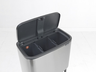 Brabantia Bo Touch Bin Prullenbak 3 x 11 liter Matt Steel Fingerprint Proof