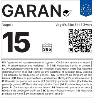 Vogel's Elite 5445 Zwart
