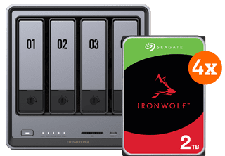 UGREEN NASync DXP4800 Plus + Seagate Ironwolf 2TB 4-Pack
