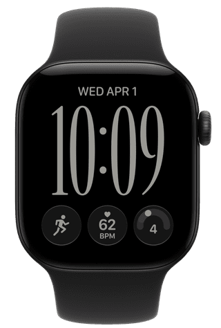 Apple Watch Series 12 42mm Zwart Sportband S/M