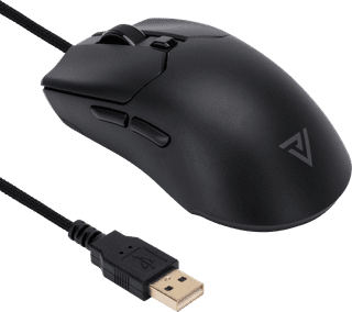 Vortech Essential Bedrade Gaming Muis Zwart