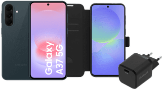 Samsung Galaxy A37 128GB Donkergroen 5G + Basis Accessoirepakket