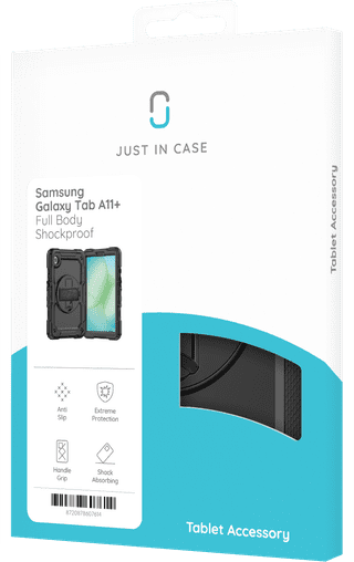 Just in Case Samsung Galaxy Tab A11 Plus Shockproof Case Zwart