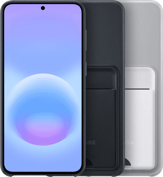 Samsung Galaxy A57 Card Slot Back Cover Zwart