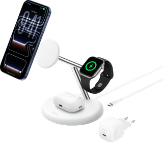 Belkin 3-in-1 Wireless Charger with MagSafe 25 Watt White