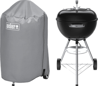 Weber Original Kettle 47 cm Zwart + Weber Hoes 47 cm