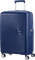American Tourister Soundbox Expandable Spinner 67cm Midnight Navy Blauw