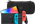 Nintendo Switch OLED Blauw/Rood + BlueBuilt Beschermhoes Blauw, Rood