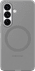 Samsung Galaxy S26 Siliconen Back Cover met Magneet Grijs