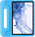 Just in Case Classic Samsung Galaxy Tab S9/S9 FE/S10 FE/S10 Lite Kids Cover Blauw