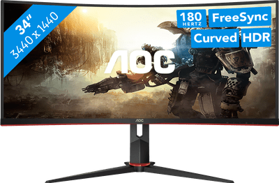 AOC CU34G2XP/BK Curved