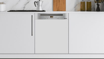 Semi-integrated dishwashers