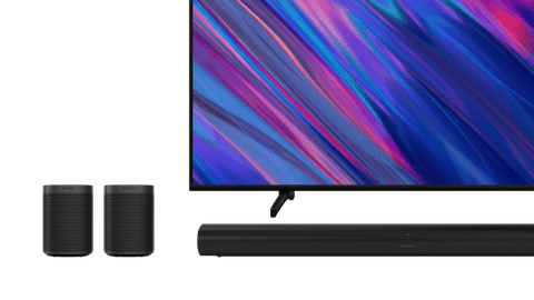 Soundbar met achterspeakers