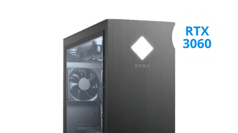 Gaming PC with NVIDIA RTX 3060 and RTX 3060 Ti