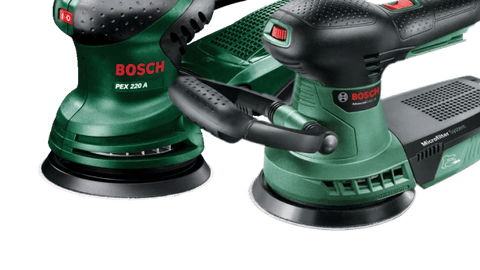 Bosch random orbital sanders