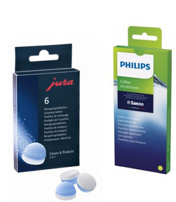 Cleaning tablets for coffee machines