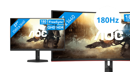 AOC 180Hz gaming monitors