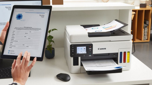 All-in-one printer in use